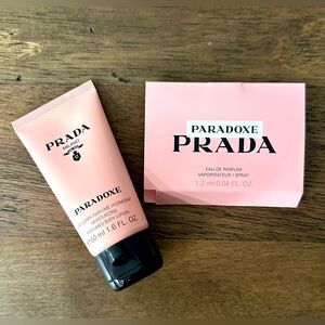 Prada Paradoxe body lotion and perfume set
